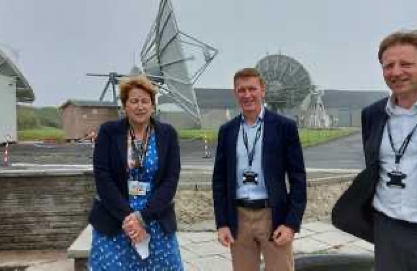 Tim Peake with Derek and Cllr Linda Taylor