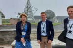 Tim Peake with Derek and Cllr Linda Taylor