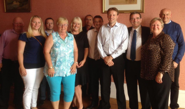 Pictured with Cornwall’s care providers in August of 2015 whom I met with to help drive care worker recruitment and continue to do so)